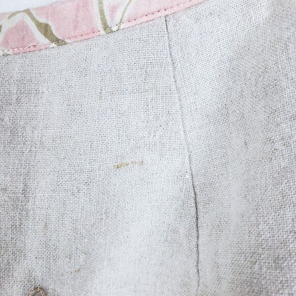 J Jill Linen Skirt Womens 16 Embroidered Romantic Boho Cottagecore Shabby Chic - Picture 9 of 12